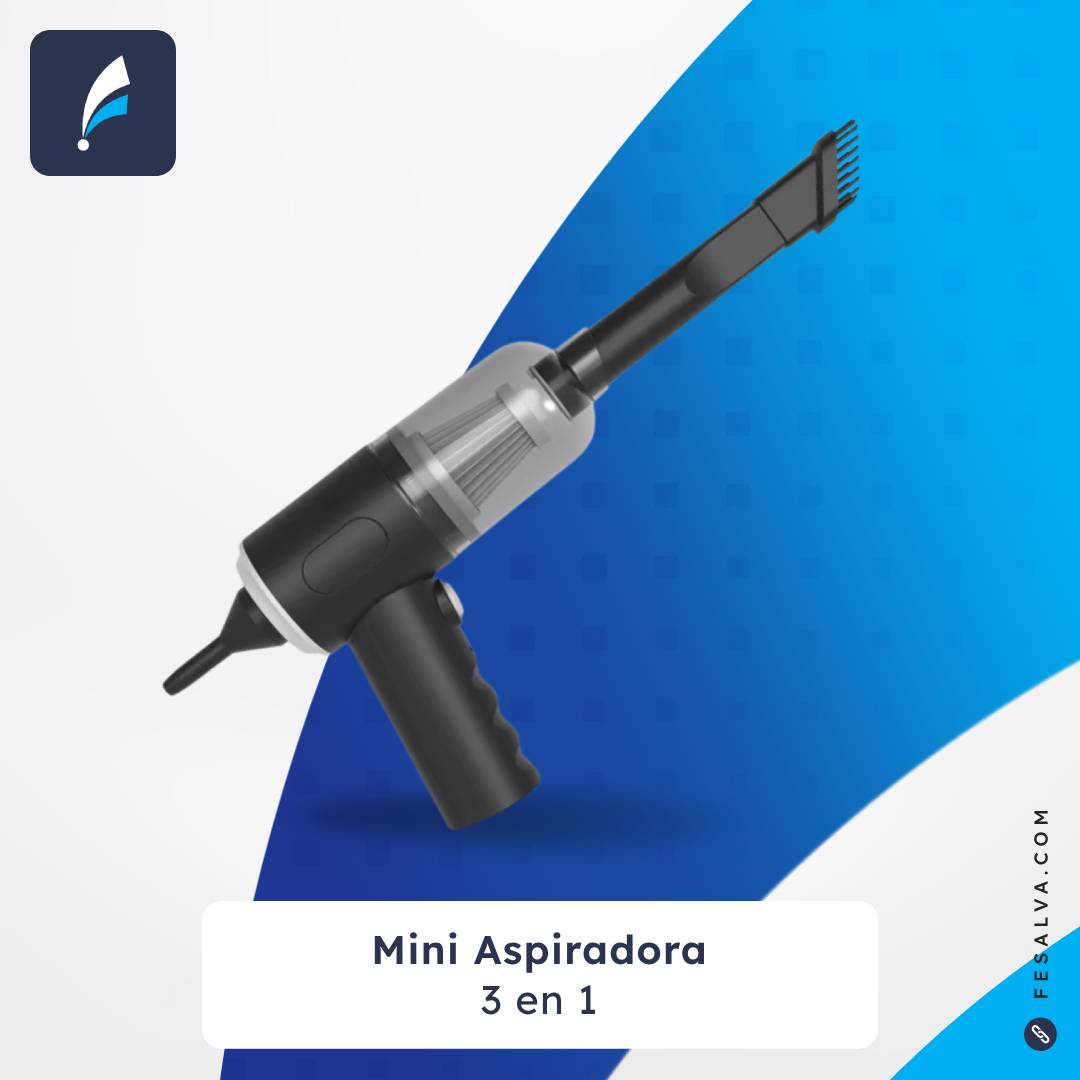 Mini aspiradora 3 en 1