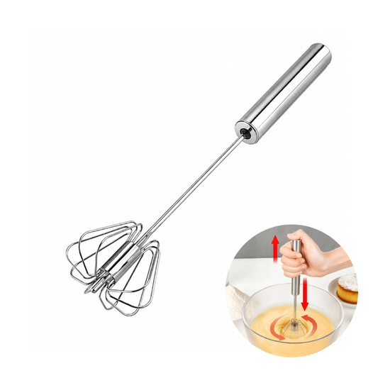 Batidor Semiautomático de Acero Inoxidable + Regalos