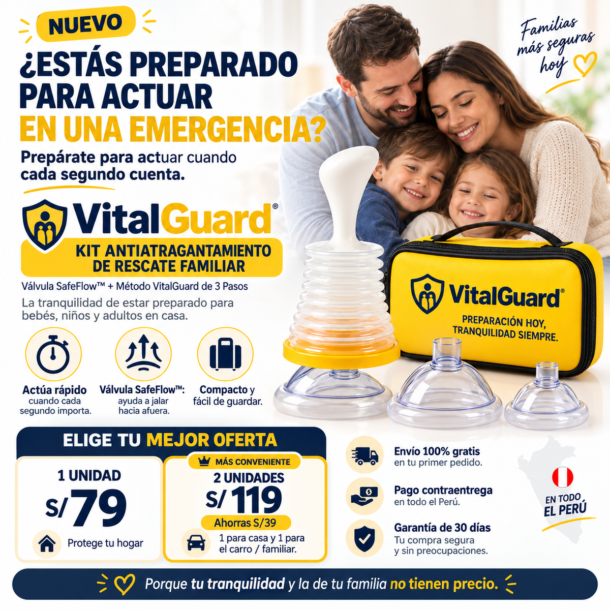 Kit Antiatragantamiento de Rescate Familiar - VitalGuard