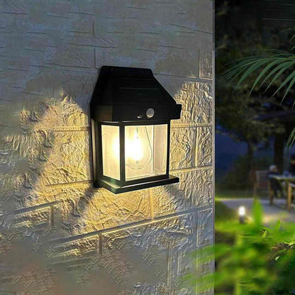 Lámpara LED solar de pared - Luz cálida
