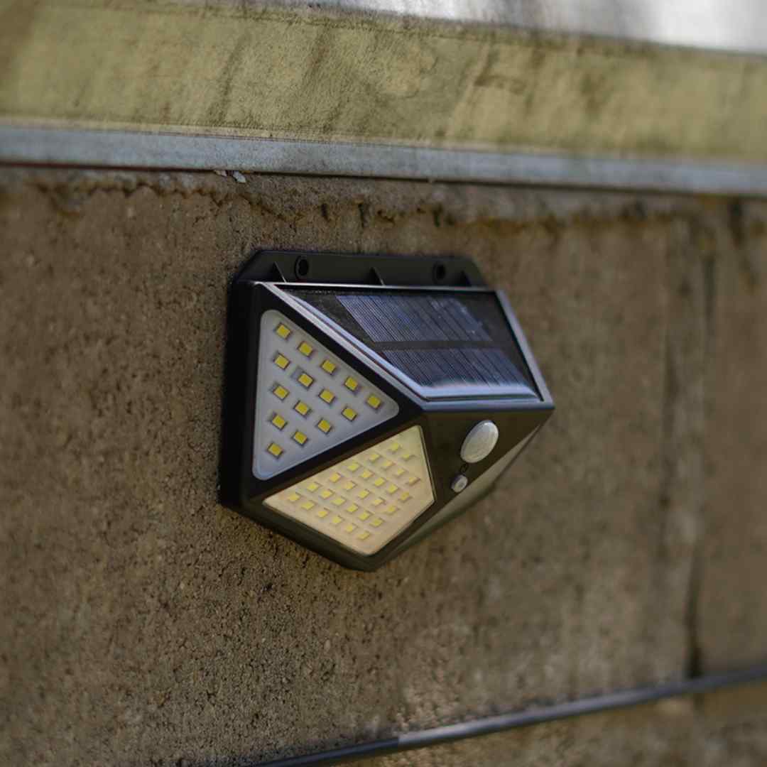 Lámpara LED solar de pared - Luz fría